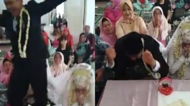 Heboh, Pengantin Pria Lakukan Hal Ini Setelah Dinyatakan Sah