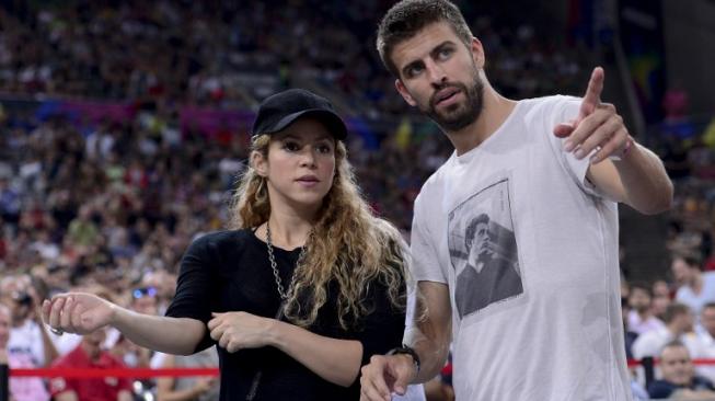 Shakira dan Gerard Pique. (Josep Lago / AFP)