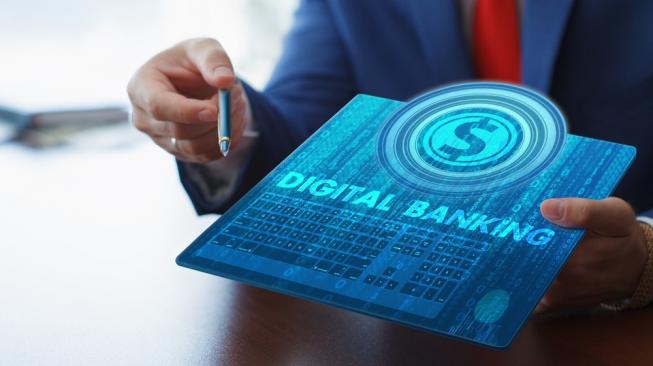 Ilustrasi Digital Banking, Bank, Mobile Bangking, Online Banking [shutterstock]