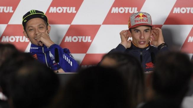 Valentino Rossi ogah 'Follback' Media Sosial Marc Marquez, Masih Dendam?