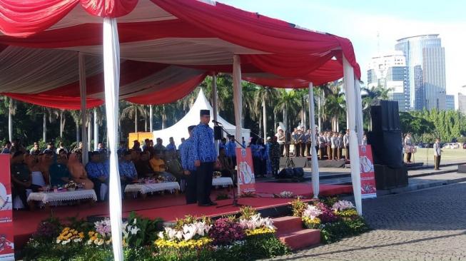 Peringati Hari Bela Negara, Anies Bacakan Amanat dari Jokowi