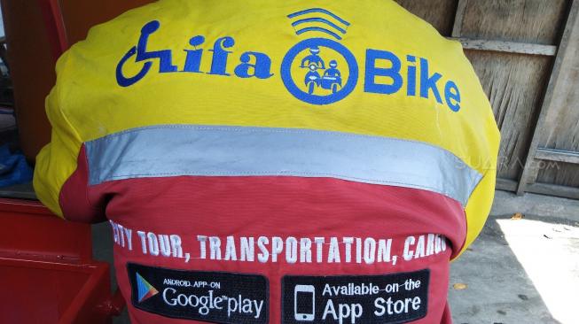 Difa Bike, paguyuban para pengemudi ojek online difabel di Yogyakarta [Suara.com/Stephanus Aranditio].