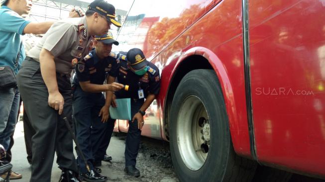 Libur Natal dan Tahun Baru, Bus AKAP di Bogor Jalani Uji Kelaikan