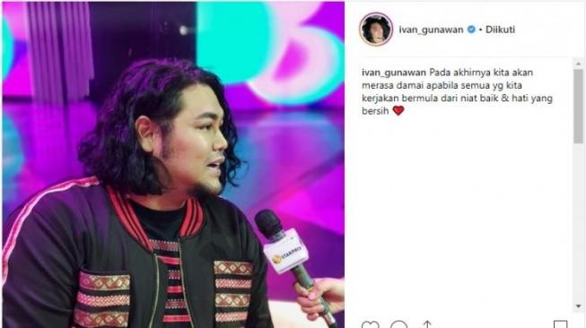 Penampilan baru Ivan Gunawan dengan rambut gondrong. [instagram/ivan_gunawan]