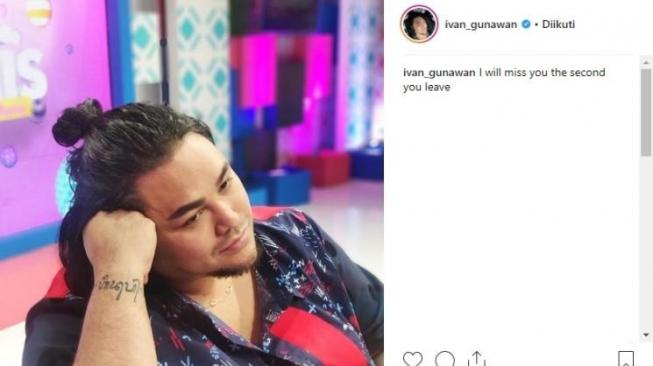 Penampilan baru Ivan Gunawan dengan rambut gondrong. [instagram/ivan_gunawan]