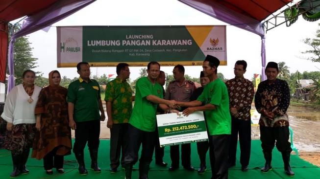 Dorong Perekonomian, BAZNAS Bikin  Z-MART dan Lumbung Pangan di Karawang