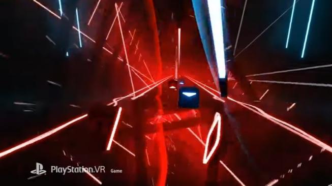 Best Game VR 2018, Beat Saber. [YouTube/@PlayStation]