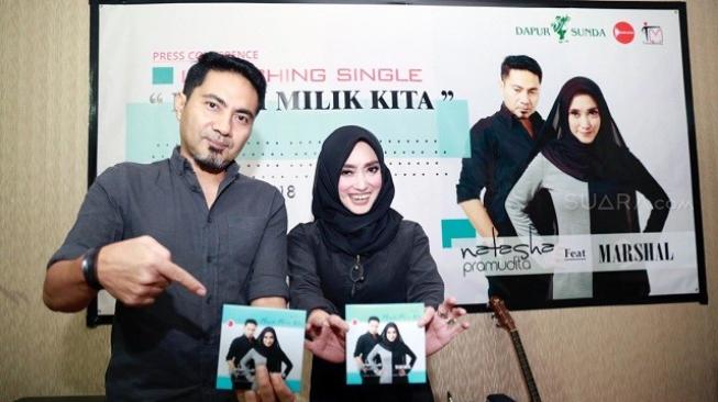 Natasha Pramudhita dan Marshal Surya Rachman. [Wahyu Tri Laksono/Suara.com]