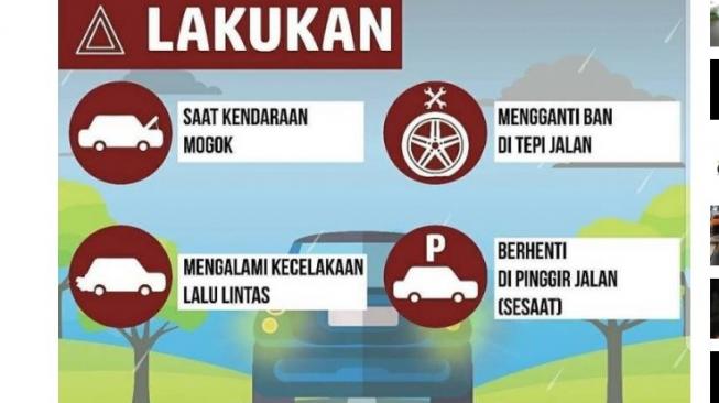 Yang boleh dilakukan dengan lampu darurat [Facebook: RTMC Polda Jabar].