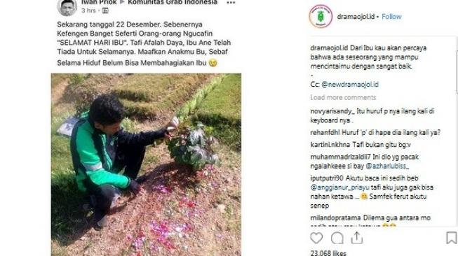 Peringati Hari Ibu, Unggahan Driver Ojol Ini Bikin Baper