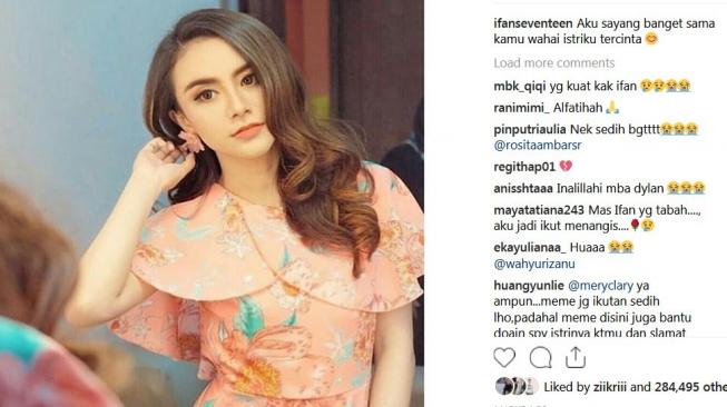 Ifan Seventeen menyatakan perasaan cintanya kepada almarhumah istri. (Instagram)