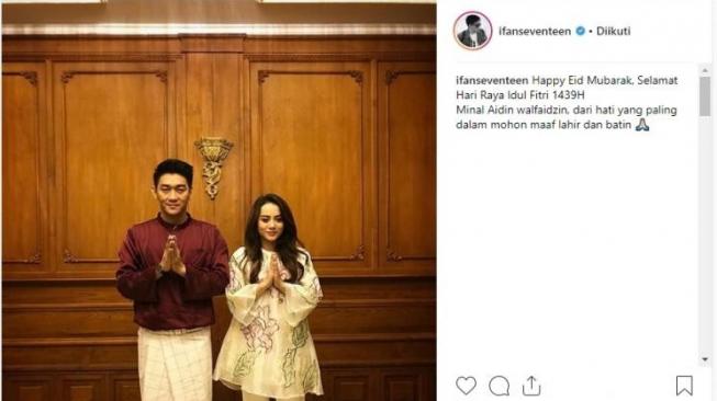 Momen romantis Ifan Seventeen dan Dylan Sahara. [instagram/ifanseventeen]