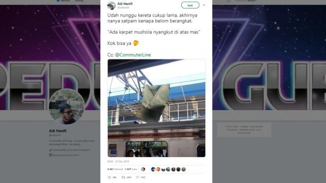 Alasan di Balik Tertahannya Kereta Ini Bikin Ngakak Warganet