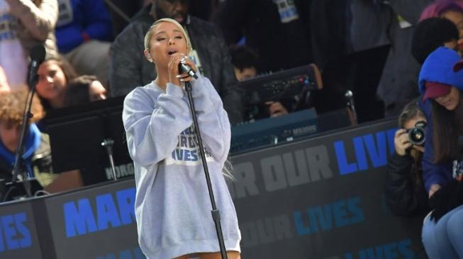 Penyanyi kenamaan dunia, Ariana Grande. [AFP/Mandel Ngan]