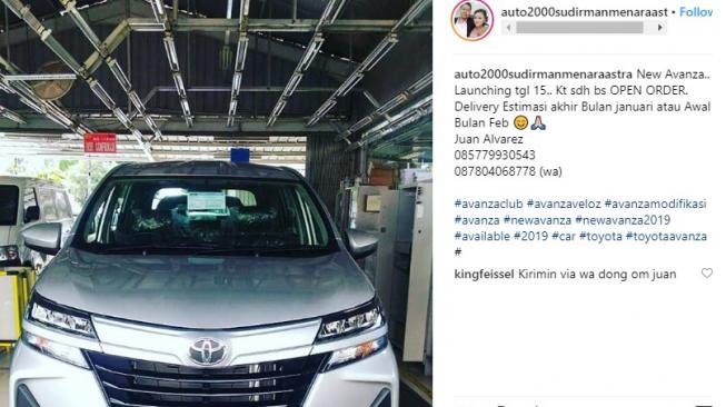 Screenshot New Avanza. [Instagram @auto2000sudirmanmenaraastra]