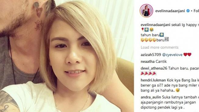 Evelyn Nada Anjani pamer foto mesra bareng cowok. (Instagram)