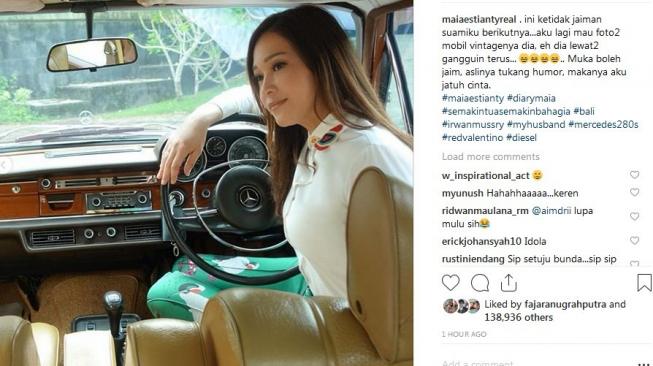 Maia Estianty ungkap kekonyolan sang suami, Irwan Mussry. (Instagram)