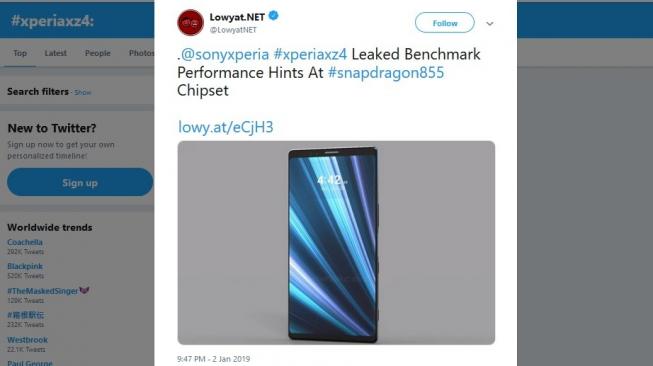 Sony Xperia XZ4. [Twitter]