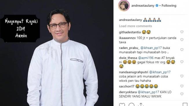 Andre Taulany nyindir Vanessa Angel nih? [instagram/andreastaulany]