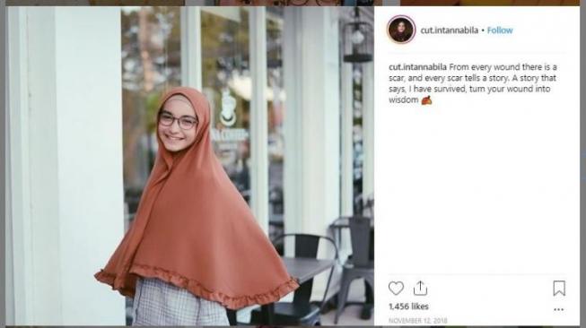 Mirip Shireen Sungkar, Begini Gaya Hijabers Cantik Cut Nabila