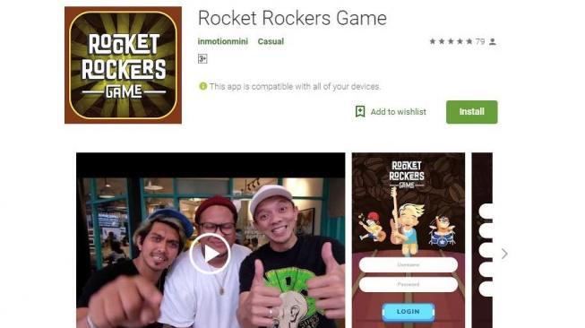 Gandeng Inmotion Digital, Band Rocket Rockers Rilis Game