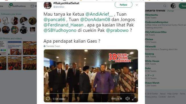 Heboh Video Prabowo Cuekin SBY, Lebih Pilih Ngobrol dengan Bule