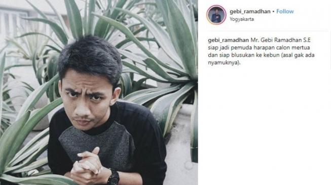 Kalimat jenaka dari Gebi Ramadhan kini tinggal kenangan. [instagram/gebi_ramadhan]