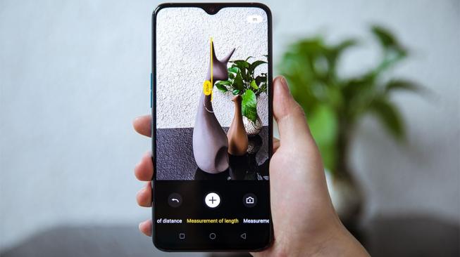 AR Measure menggunakan fitur Oppo [Oppo].