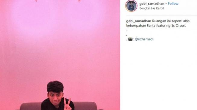 Kalimat jenaka dari Gebi Ramadhan kini tinggal kenangan. [instagram/gebi_ramadhan]