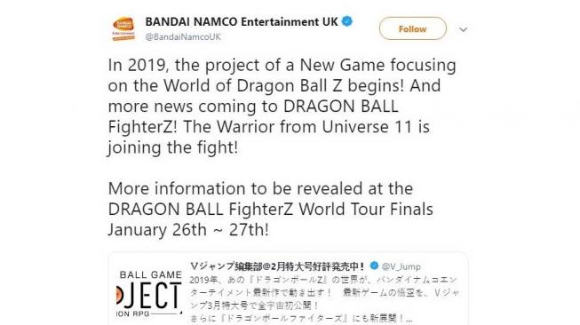 Bandai Namco Garap Dragon Ball Z Action RPG, Bukan Game Fighting