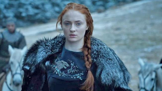 Sophie Turner sebagai Sansa Stark di serial Game of Thrones. (HBO)