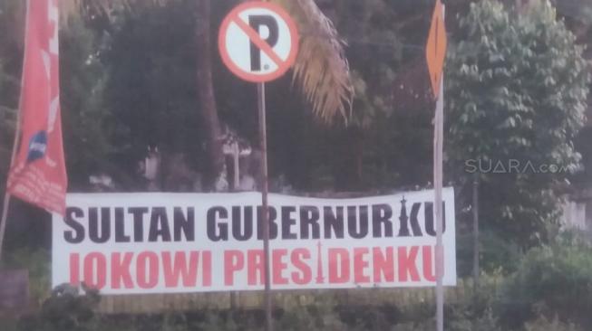 Spanduk Sultanku Gubernurku Jokowi Presidenku Diadukan ke Bawaslu