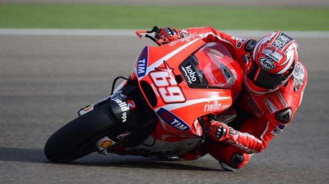 Mendiang Nicky Hayden saat memperkuat tim Ducati di kancah MotoGP. [AFP/Javier Soriano]