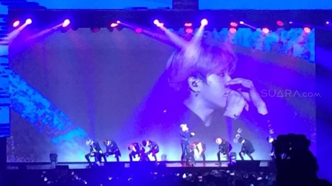 Konser Stray Kids di Jakarta, Sabru (26/1/2019). [Suara.com/Sumarni]