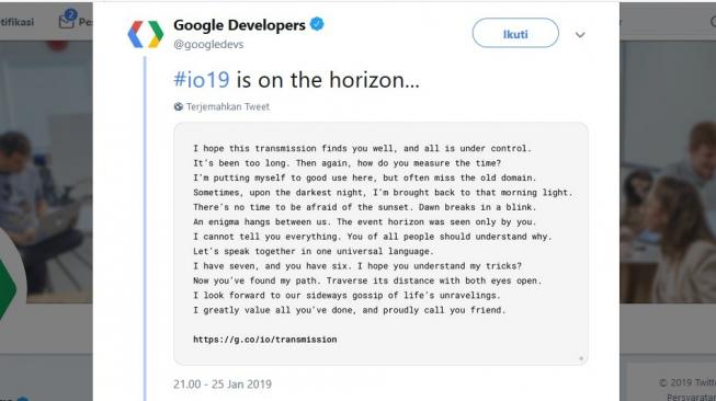 Google Update Android Q. [Twitter]