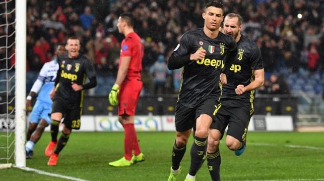 Penalti Cristiano Ronaldo Menangkan Juventus di Olimpico