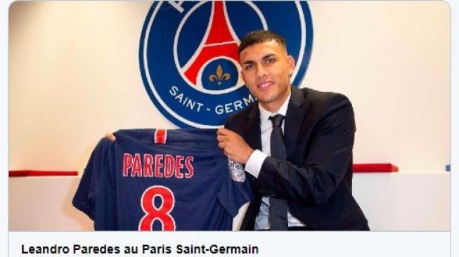 Leandro Paredes  (Screenshot twitter Paris Saint Germain)