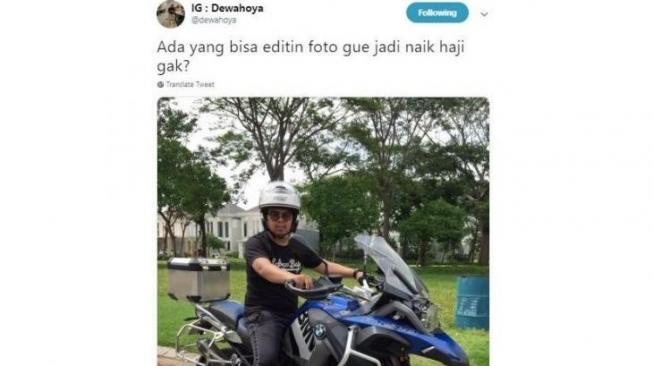 Minta Edit Foto Naik Haji, Malah Dikerjai Warganet