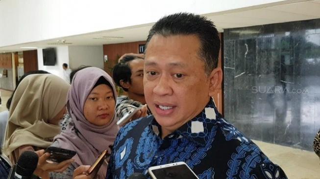 Ketua DPR RI Bambang Soesatyo. (Suara.com/Ria Rizki)
