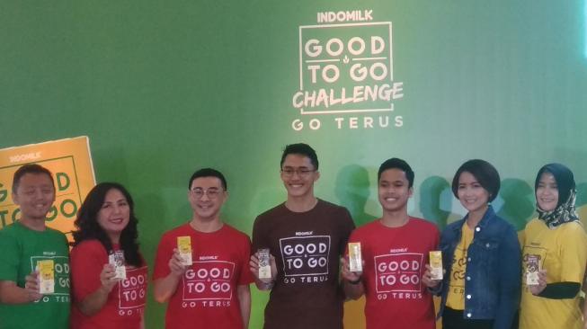 Peluncuran Good to Go dari Indomilk, susu multisereal pertama di Indonesia. (Suara.com/M. Reza Sulaiman)