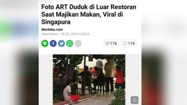 Foto ART Nunggu Majikan Makan di Restoran Ini Bikin Warganet Murka