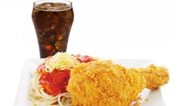 McSpaghetti dengan ayam, menu McDonalds Filipina. (McDonalds Filipina)