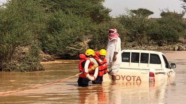 Kota Suci Madinah di Arab Saudi Dihantam  Banjir, 1 Tewas