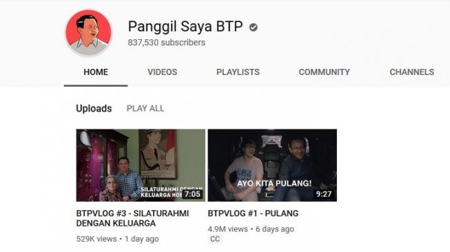 Baru Sepekan, Ahok Pecundangi Jokowi di YouTube