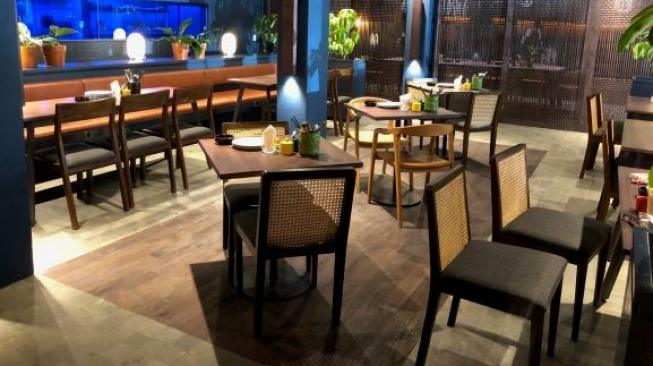 Interior Lei Lo Restaurant sambut Tahun Baru Imlek . (Suara.com/Dinda Rachmawati)