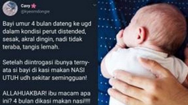 Bayi 4 Bulan Ini Meninggal Dunia Karena Udah Dikasih Makan Nasi