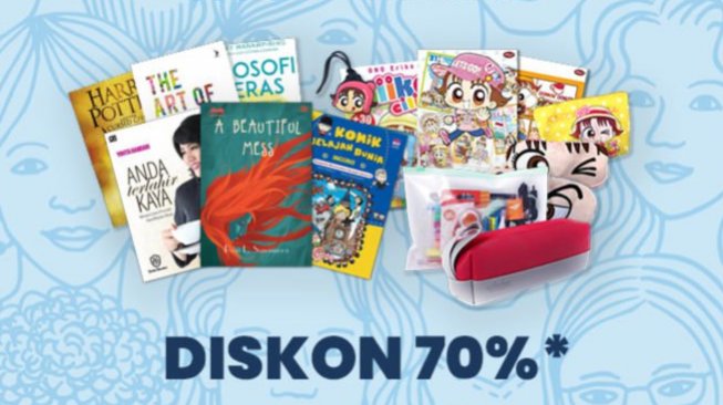 Dijamin Hemat Kantong! Berburu Buku Diskon hingga 70 Persen Cuma di Sini
