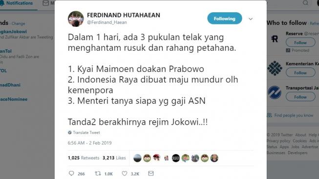 3 Tanda Berakhirnya Rezim Jokowi