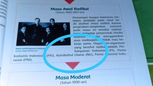 Buku Panduan Belajar SD Ini Sebut NU Berpaham Radikal