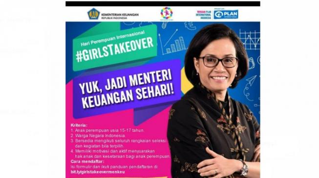 Khusus Cewek, Mau Mencicipi Rasanya Jadi Menteri Keuangan Seharian?